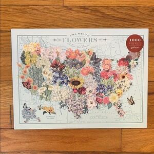 Floral Map Puzzle - 1000 Pieces